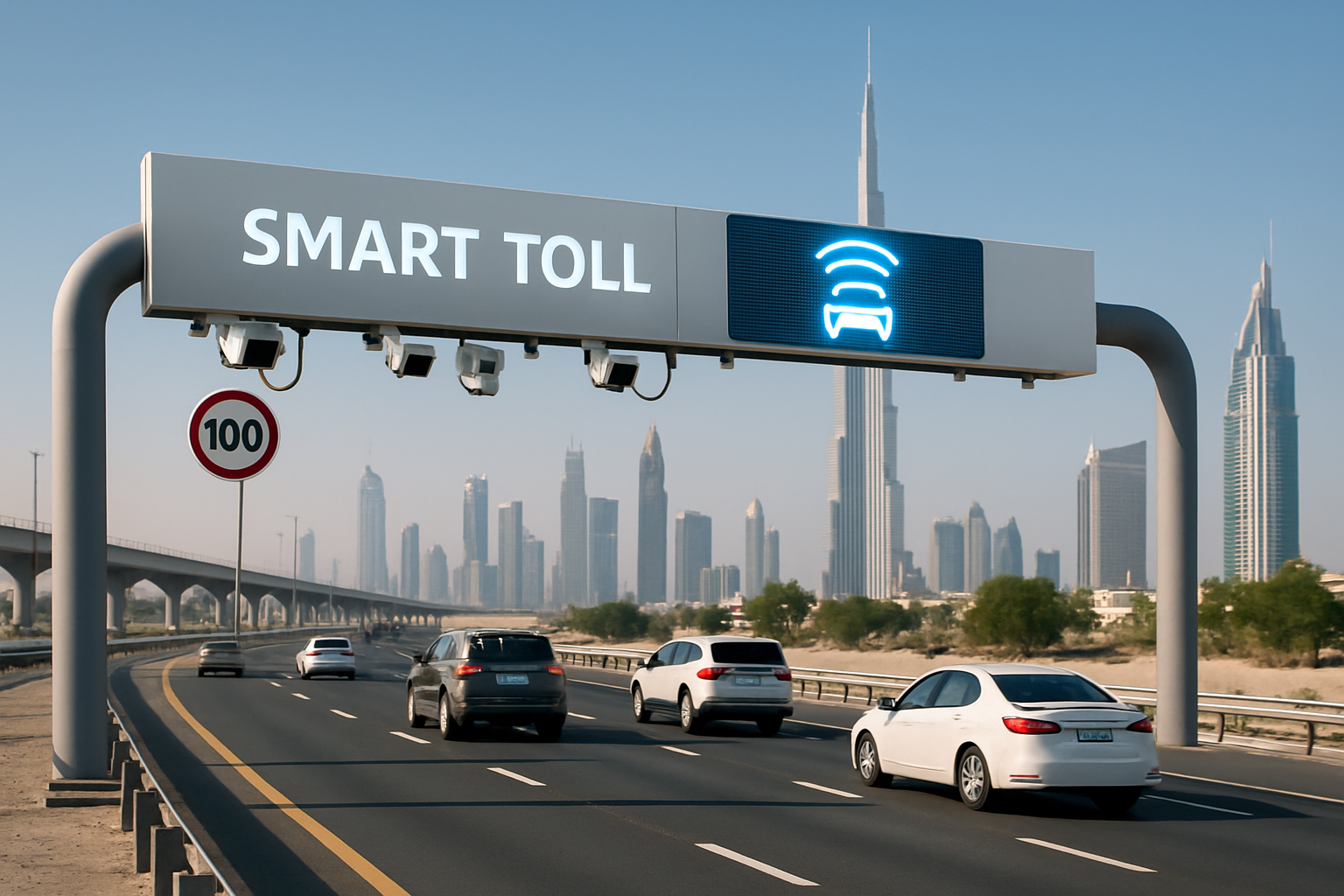Smart technology for road tolls in Dubai